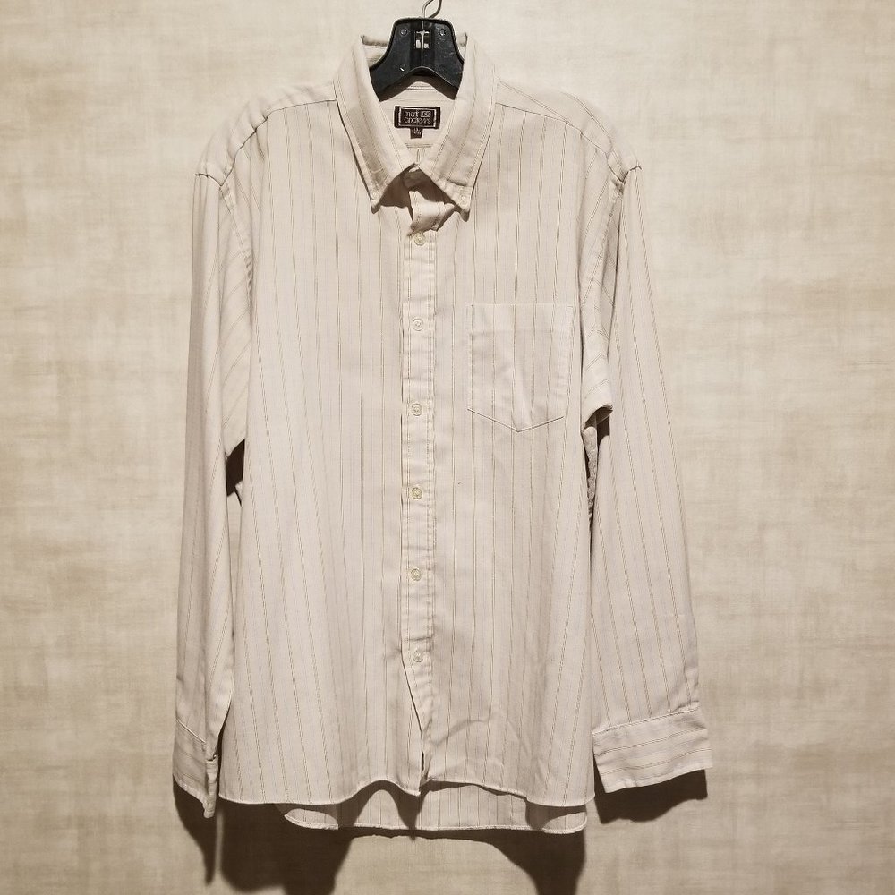 MATT ANDREWS MENS LONG SLEEVE BUTTON FRONT DRESS SHIRT